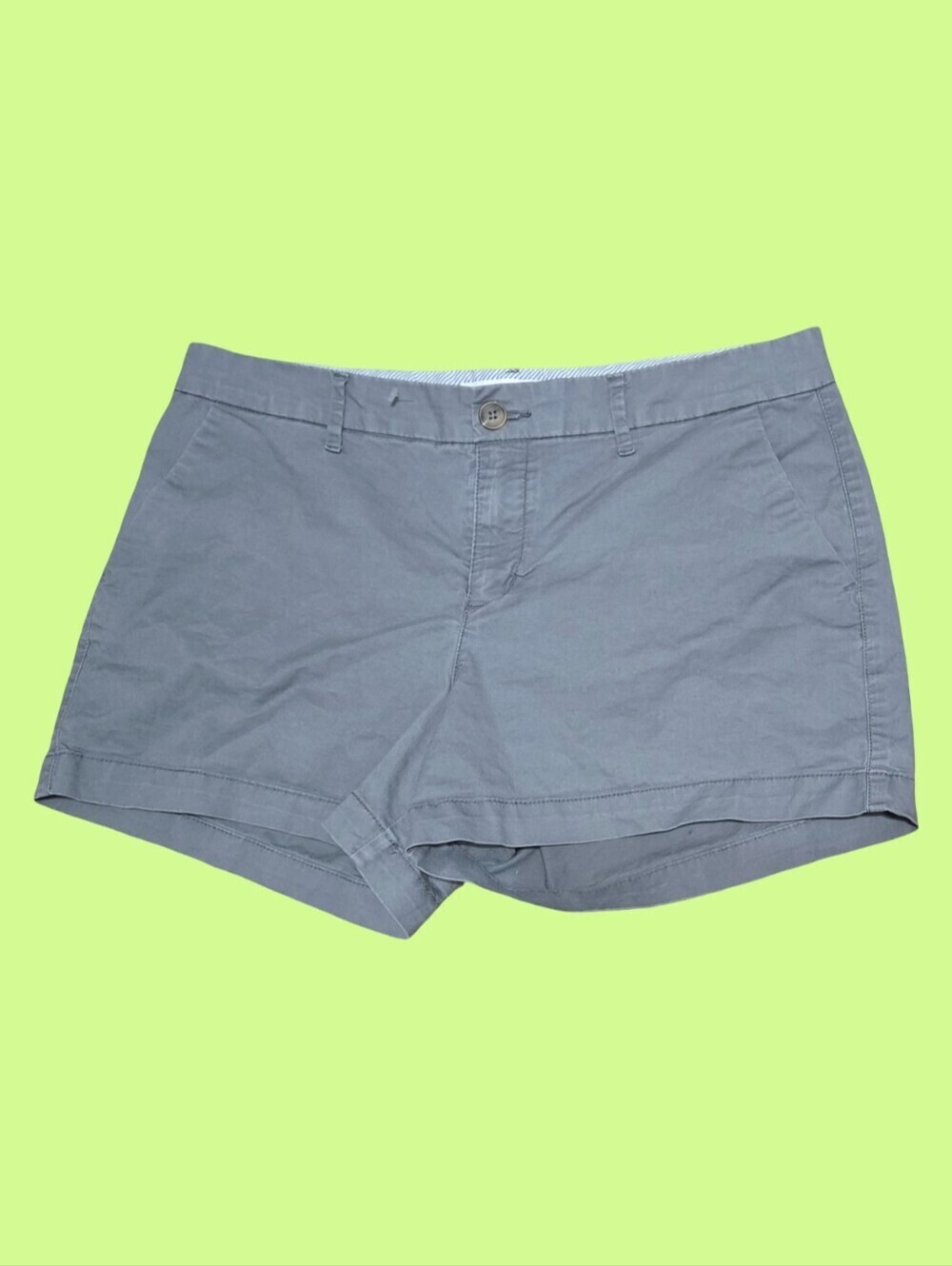 Old Navy Women's Mid-Rise Chino Shorts - Slate Blue